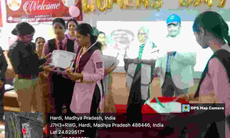 Rewa news: The college honored the girl students who returned from the state level camp-